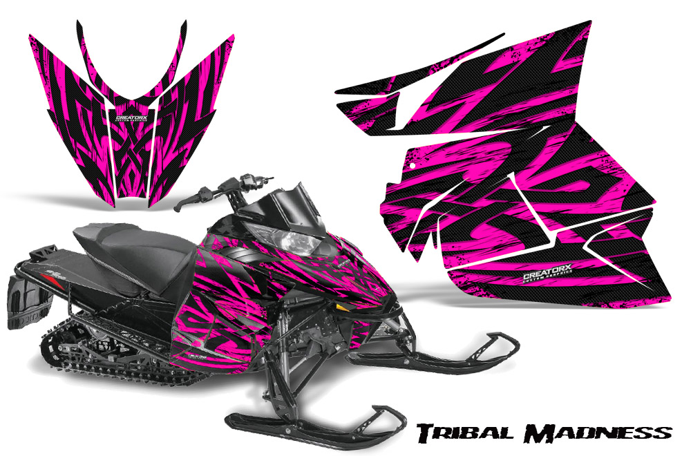 Arctic Cat Pro Climb Cross 2012 Graphics Kit Tribal Madness Pink